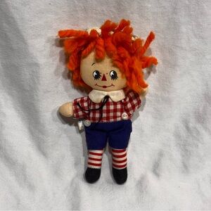 VINTAGE RAGGEDY ANDY 6" MINI DOLL Hallmark Knickerbocker plush Toy